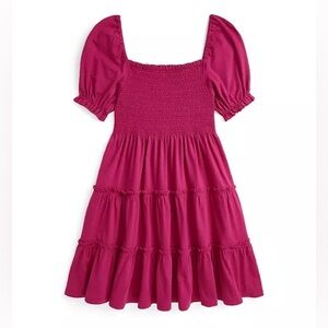 Polo Ralph Lauren Big Girls Smocked Cotton Jersey Dress in Pink, NWT, Size XL